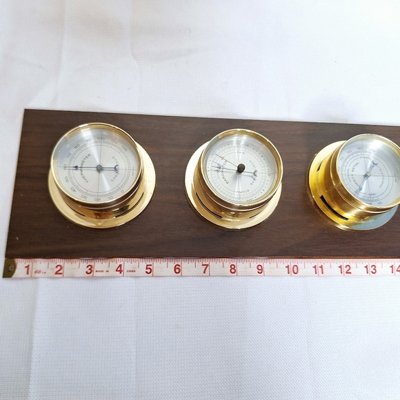 One Jason and one Springfield Brand" Weather The Storm" Vintage Barometers. - Picture 12 of 15